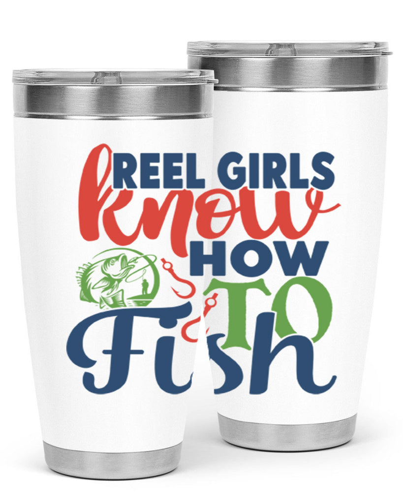 reel girls know how to fish 197#- fishing- Tumbler