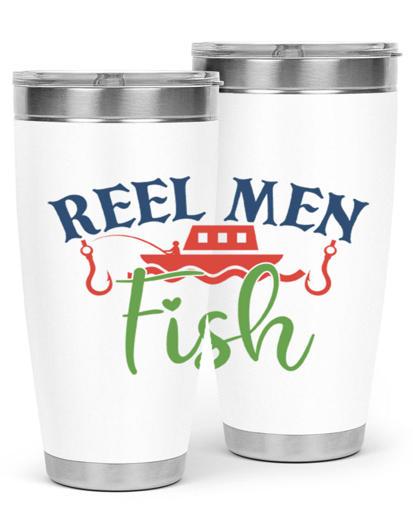 reel men fish 196#- fishing- Tumbler