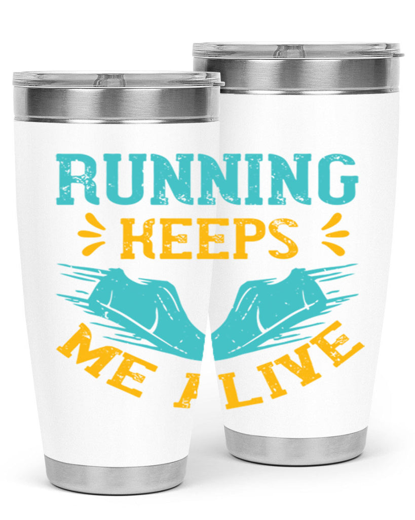 running keeps me alive 19#- running- Tumbler