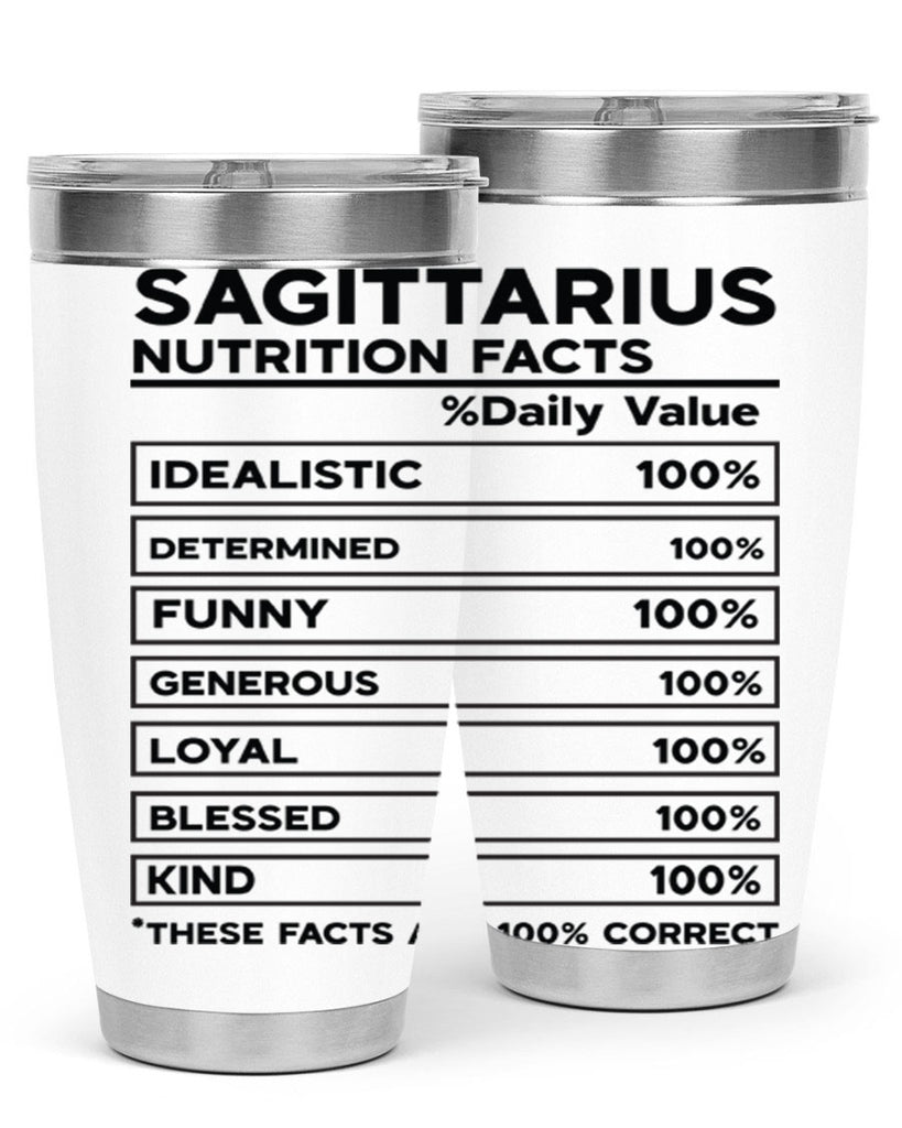 sagittarius Nutrition Facts 400#- zodiac- Tumbler