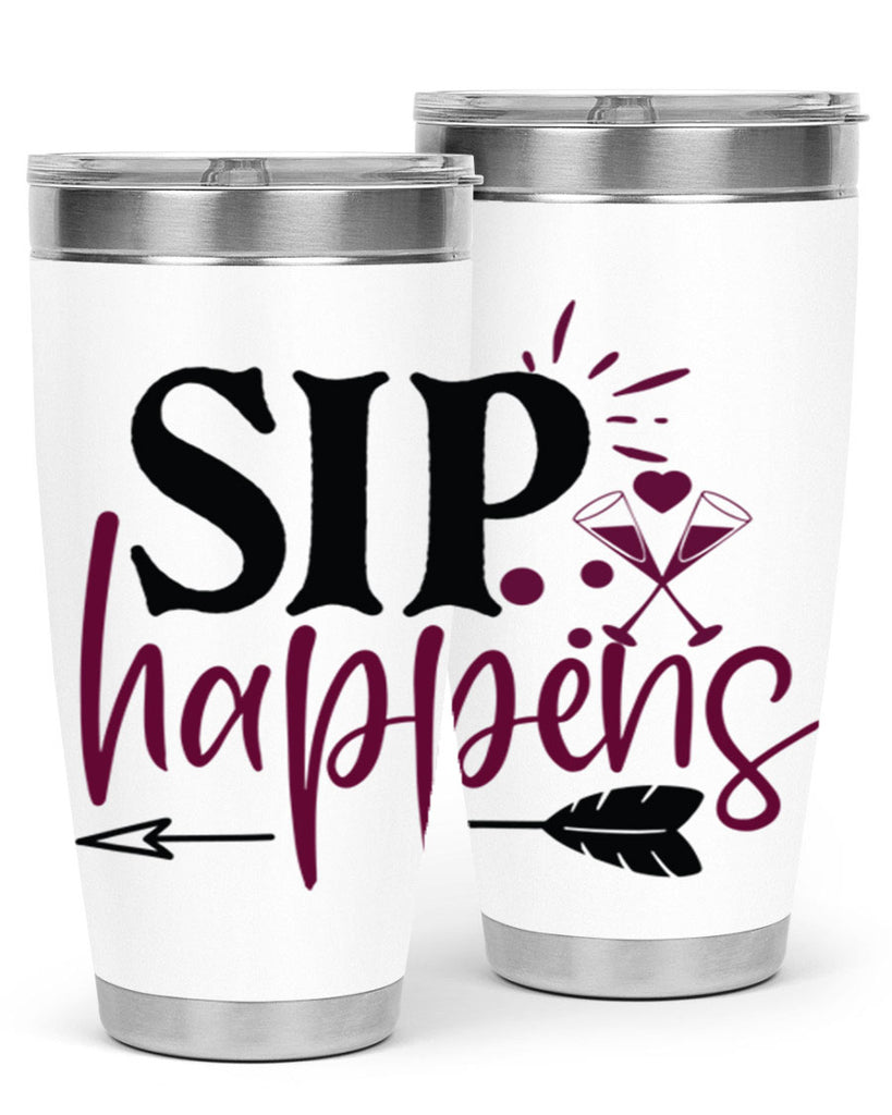 sip happens 164#- wine- Tumbler