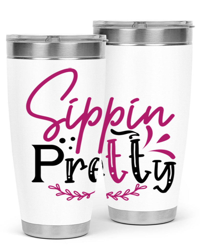 sippin pretty 161#- wine- Tumbler