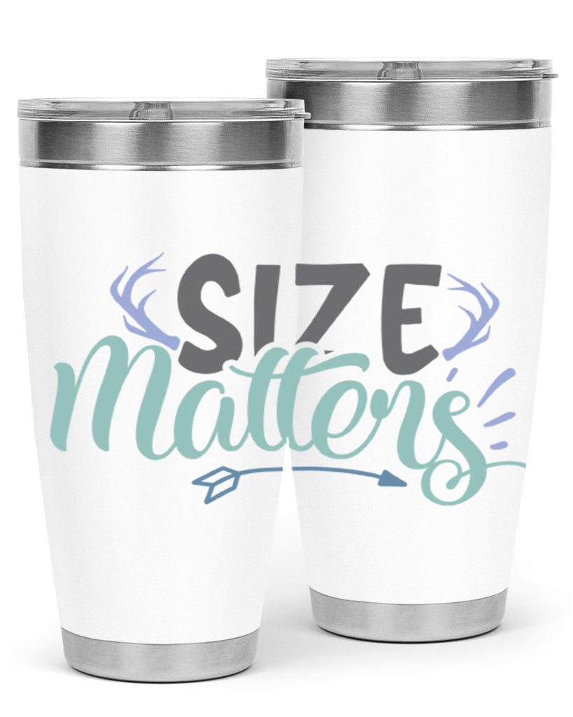 size matters 195#- fishing- Tumbler