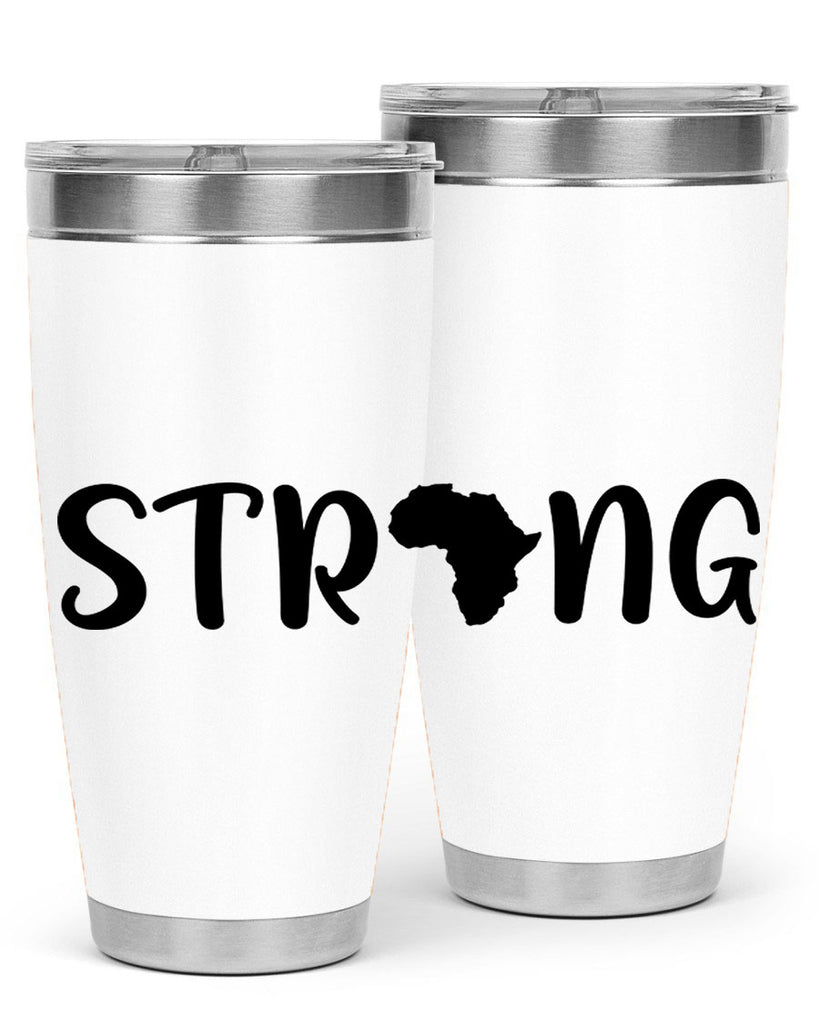 strong africa svg 24#- black words phrases- Cotton Tank