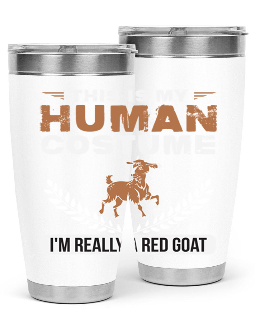 this is my human costume im really a red goat Style 1#- goat- Tumbler