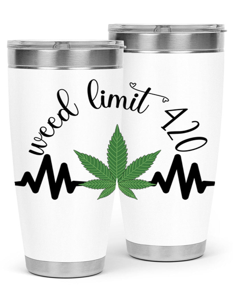 weed limit 420 cannabis heartbeat 292#- marijuana- Tumbler