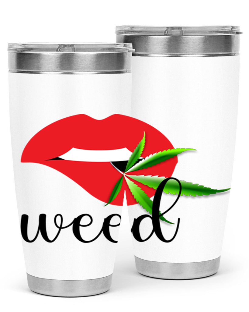 weed lips 297#- marijuana- Tumbler