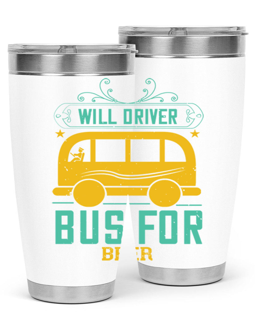 will driver bus for beer Style 6#- bus driver- tumbler