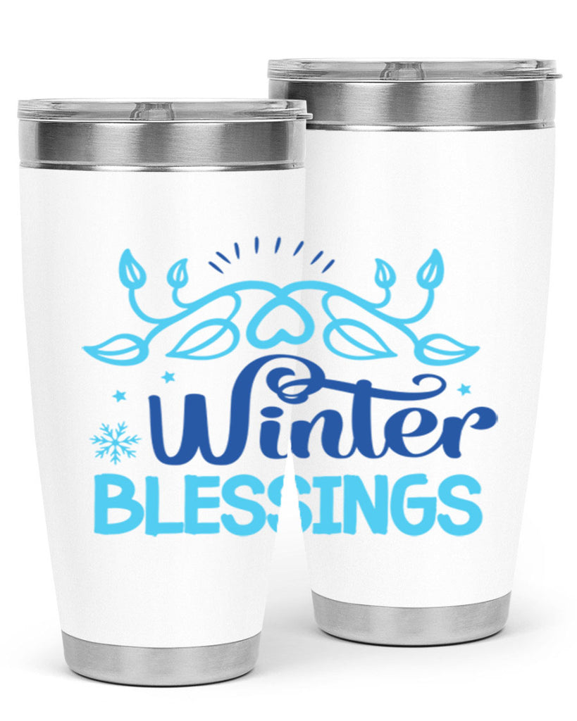 winter blessings 495#- winter- Tumbler