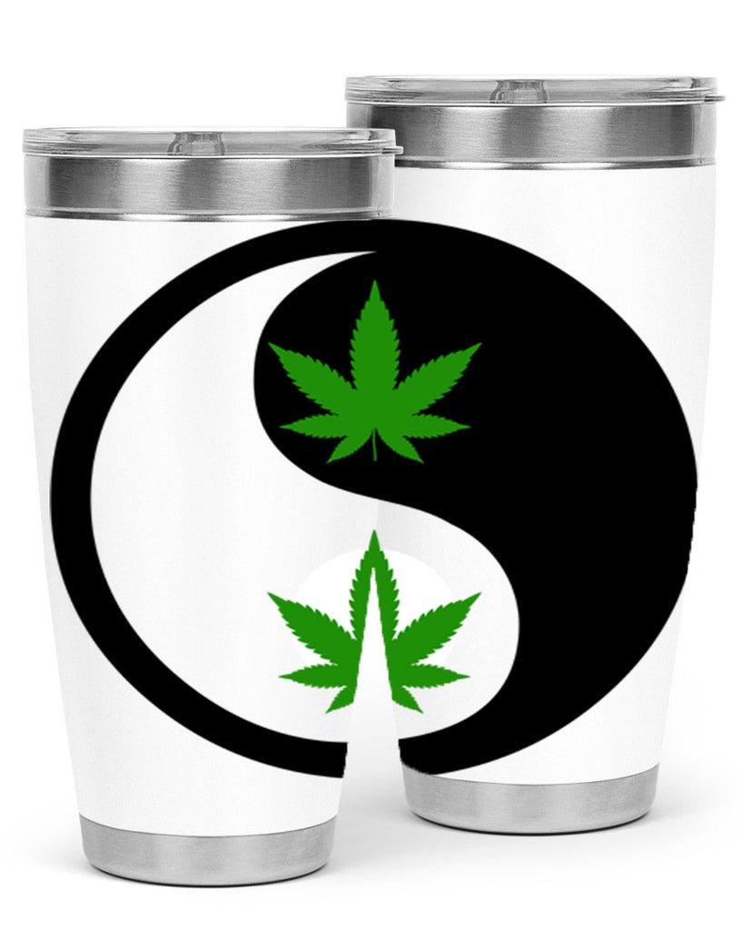 yin and yang weed 311#- marijuana- Tumbler