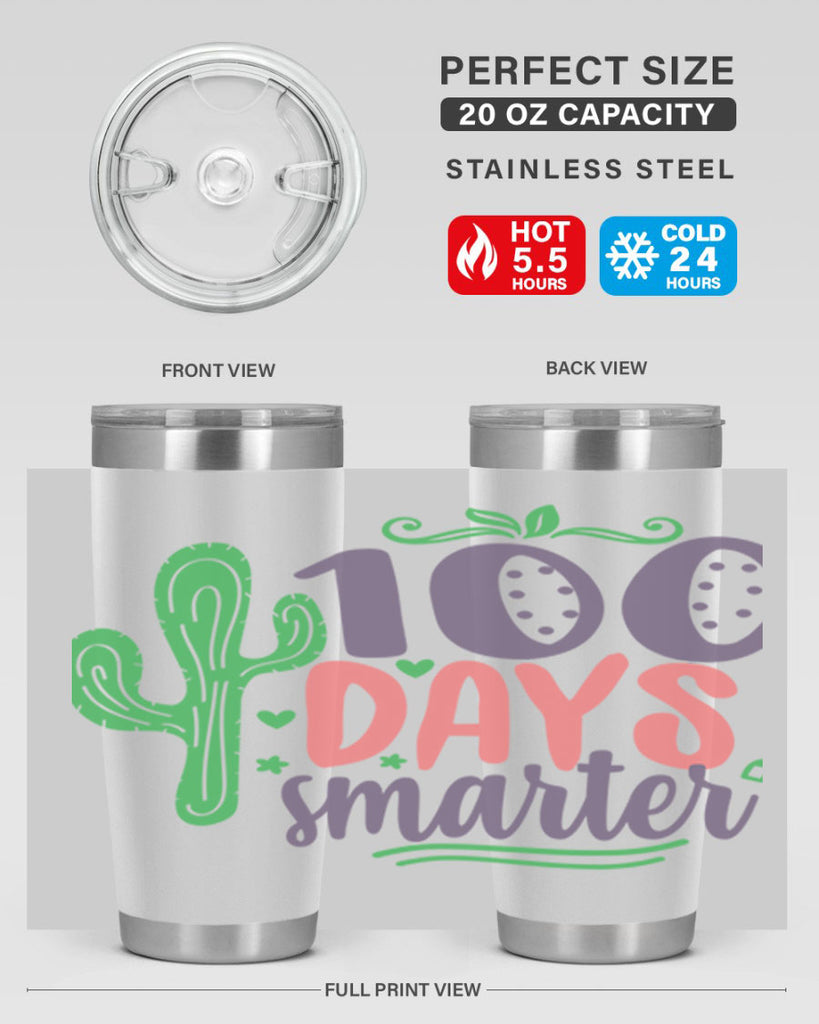 100 days smarterr 23#- 100 days of school- Tumbler