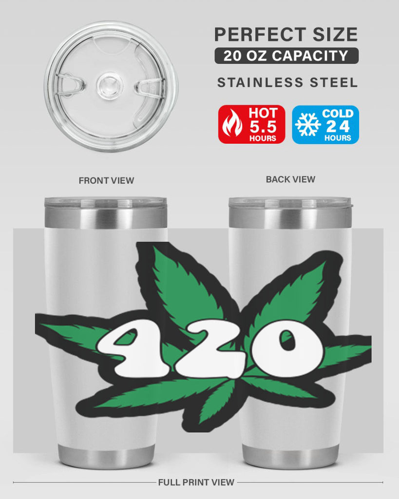 420 4#- marijuana- Tumbler