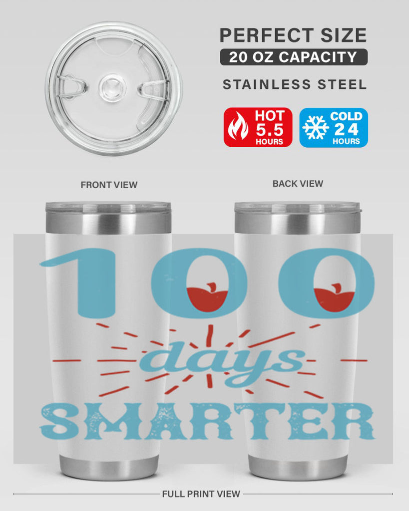 7 days smarter 47#- 100 days of school- Tumbler