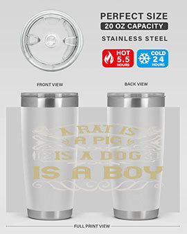 A rat is a pig is a dog is a boy Style 99#- pig- Tumbler