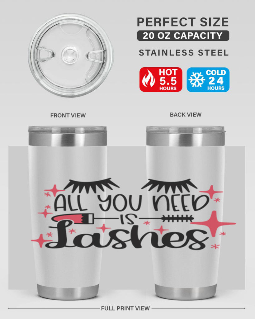 All You Need Is Lashes Style 145#- make up- Tumbler