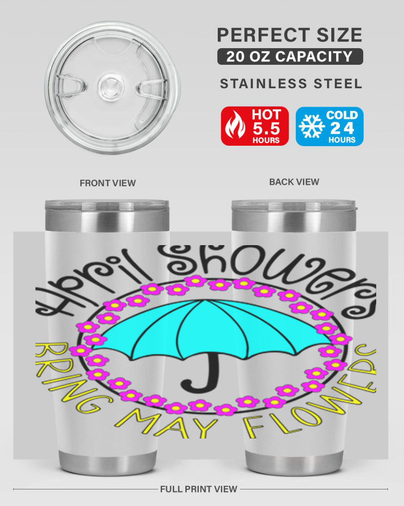 April showers21#- spring- Tumbler