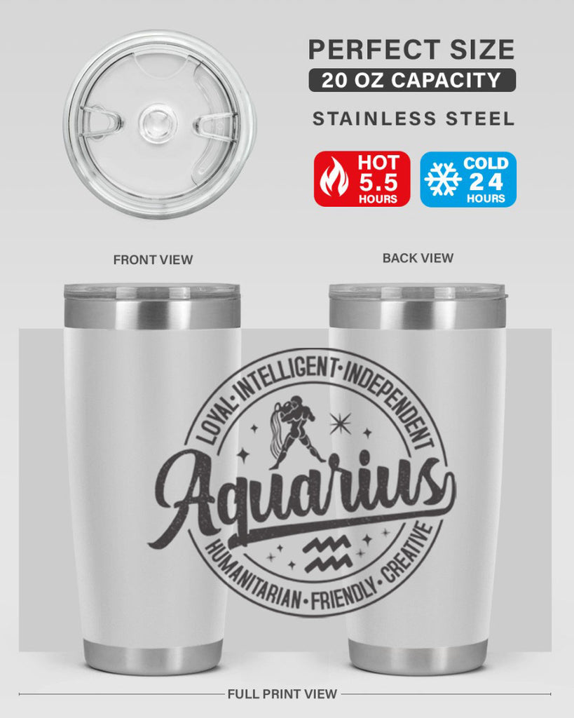 Aquarius 71#- zodiac- Tumbler