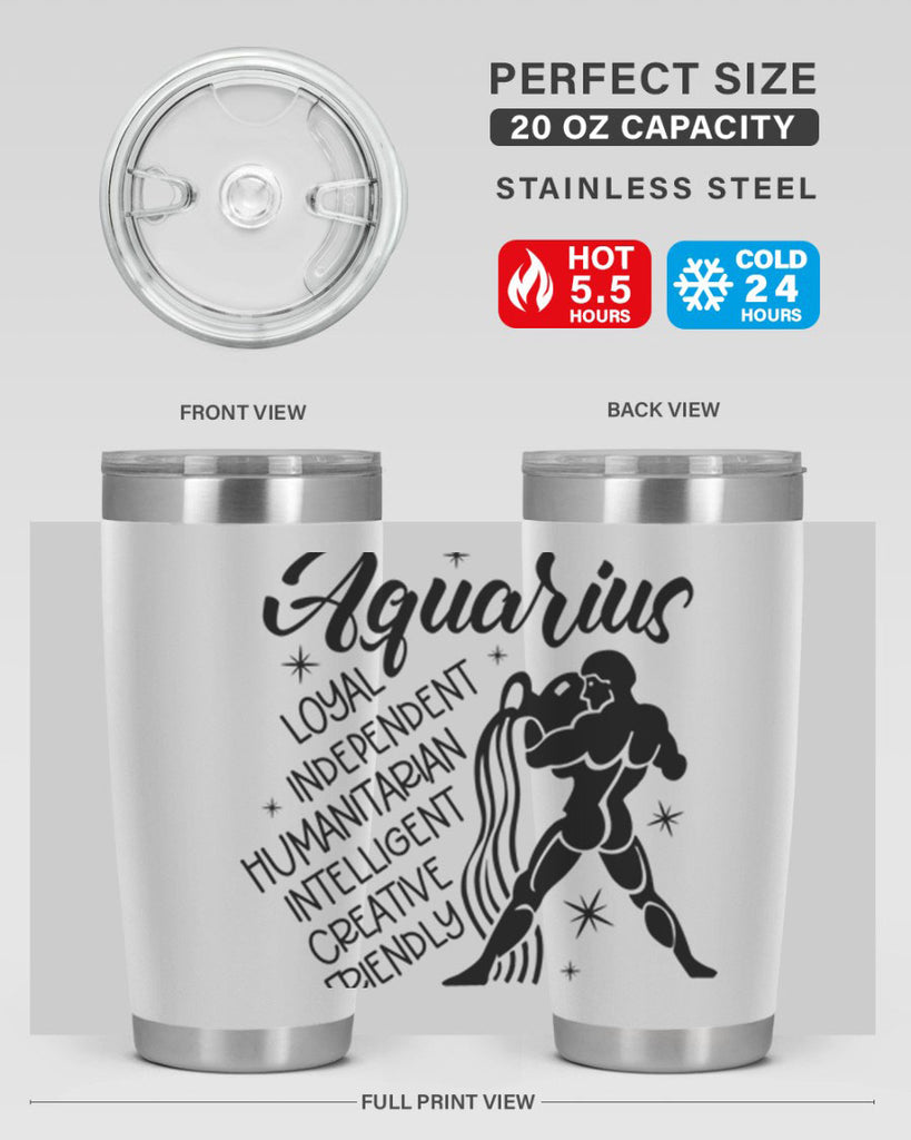 Aquarius 72#- zodiac- Tumbler