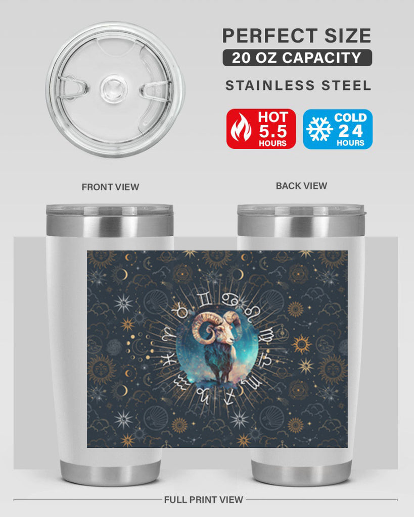 Aries Straigth 95#- zodiac- Tumbler