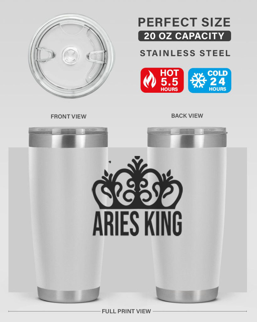 Aries king 107#- zodiac- Tumbler