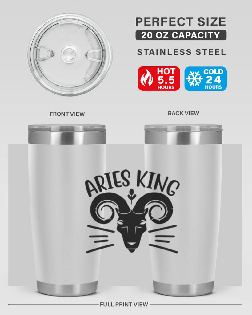 Aries king 109#- zodiac- Tumbler