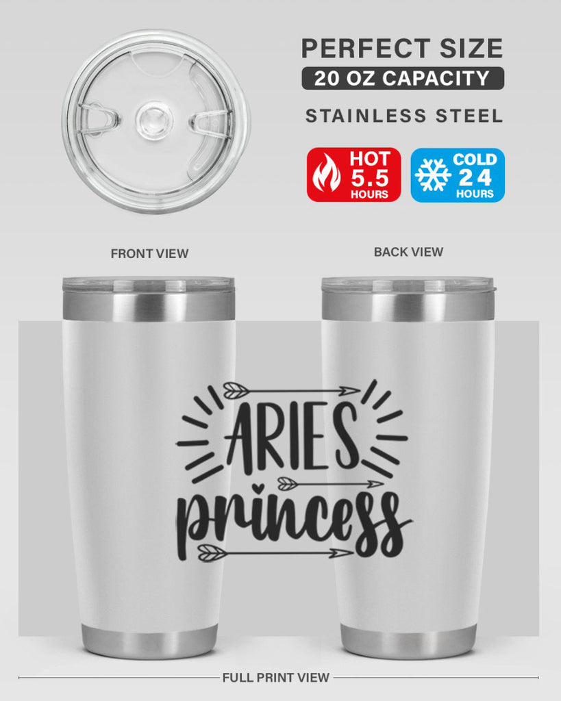 Aries princess 115#- zodiac- Tumbler