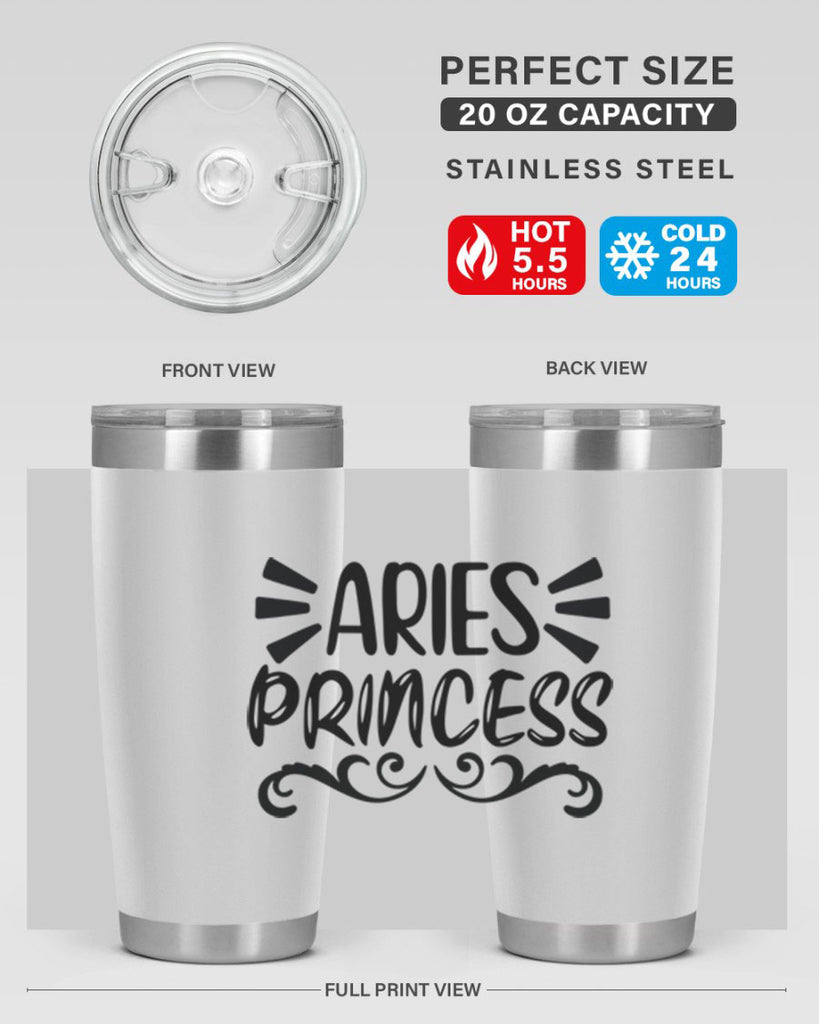 Aries princess 117#- zodiac- Tumbler