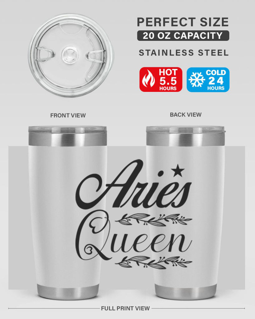 Aries queen 119#- zodiac- Tumbler