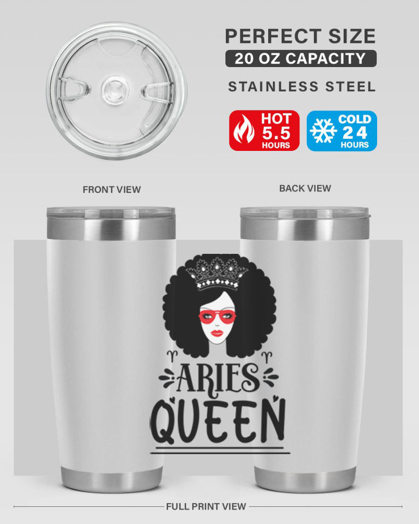Aries queen 120#- zodiac- Tumbler