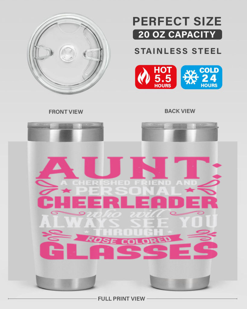 Aunt A cherished friend and personal cheerleader Style 70#- aunt- Tumbler