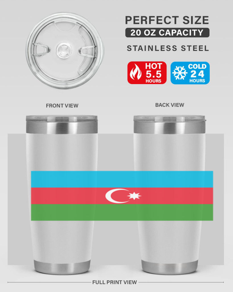 Azerbaijan 187#- world flags- Tumbler