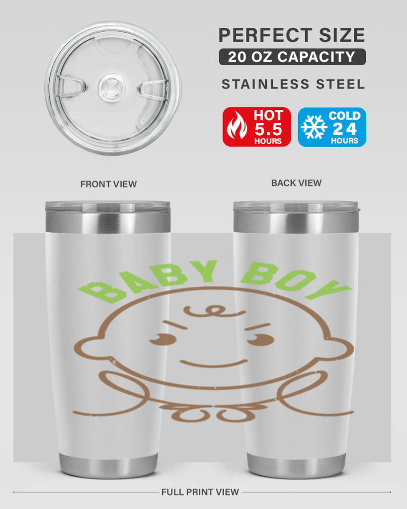 Baby Boy Style 4#- baby shower- tumbler