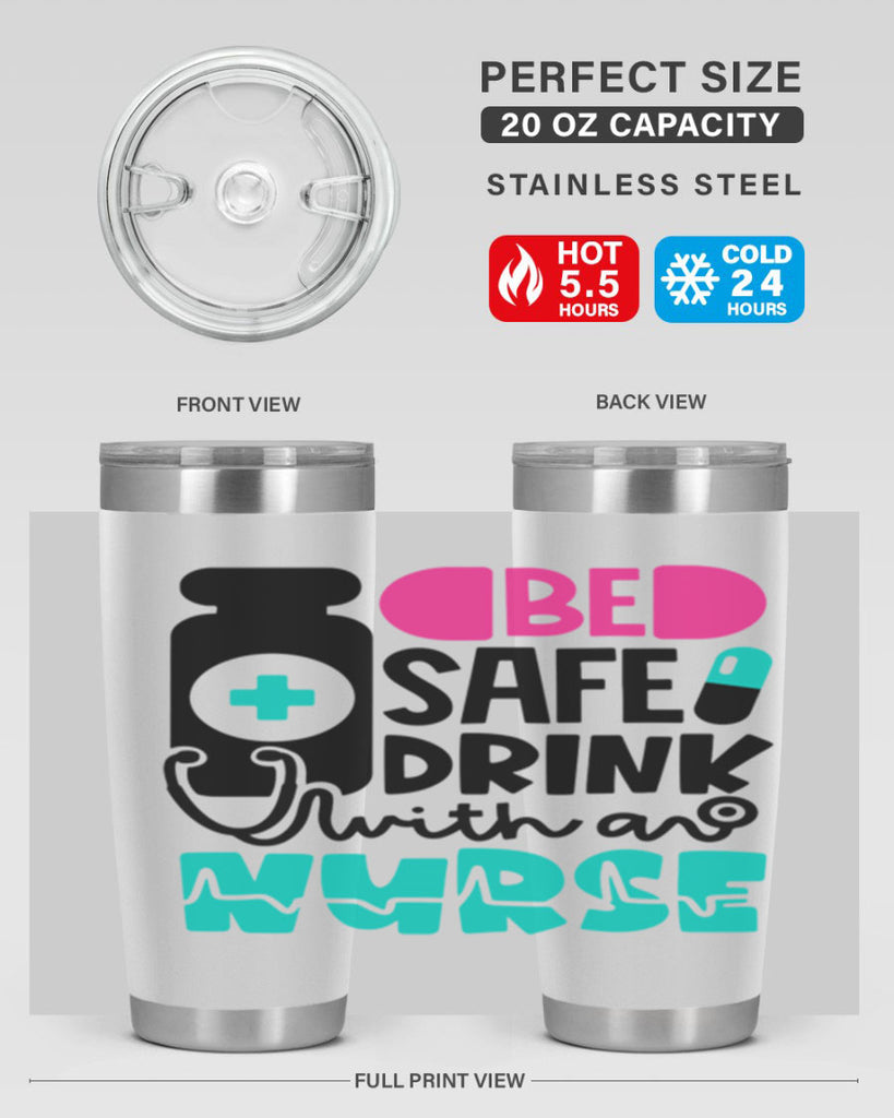 Be Safe Drink With An Nurse Style Style 222#- nurse- tumbler