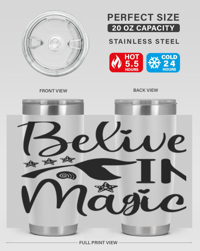 Belive in magic design 66#- mermaid- Tumbler