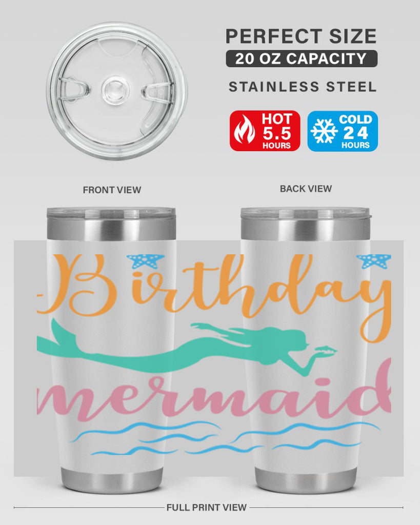 Birthday Mermaid Design 79#- mermaid- Tumbler