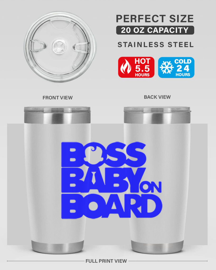 Boss Baby On Board 2#- black words phrases- Cotton Tank