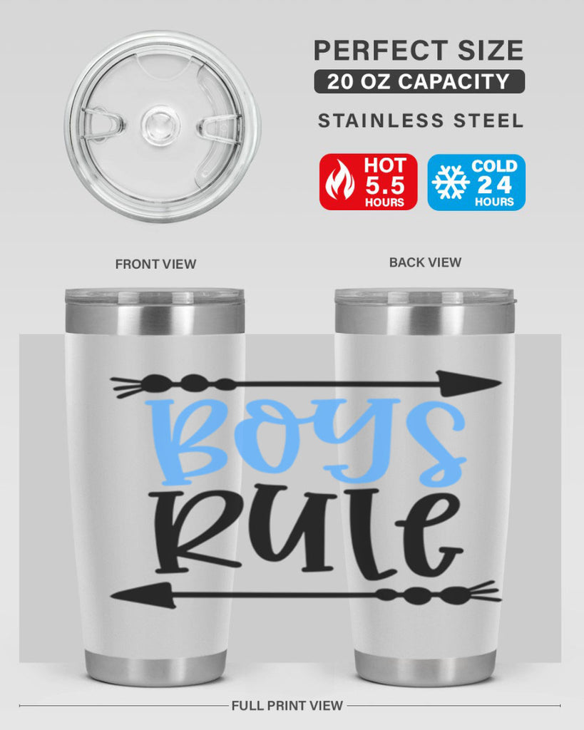 Boys Rule Style 108#- baby- tumbler