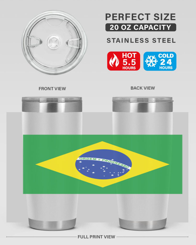 Brazil 174#- world flags- Tumbler