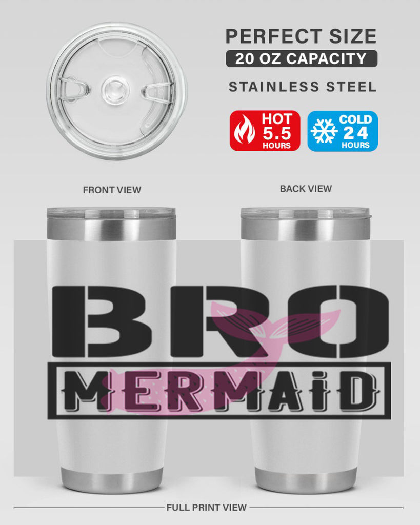 Bro mermaid 85#- mermaid- Tumbler