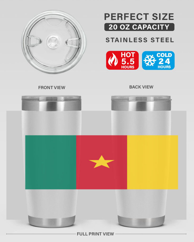 Cameroon 167#- world flags- Tumbler