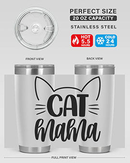 Cat Mama Style 84#- cat- Tumbler