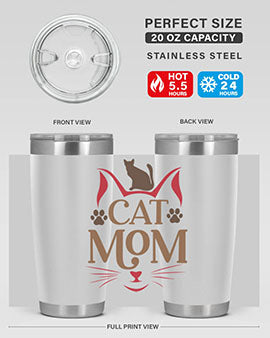 Cat Mom Style 6#- cat- Tumbler