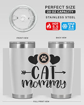 Cat Mommy Style 87#- cat- Tumbler