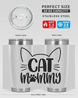 Cat Mommy Style 88#- cat- Tumbler