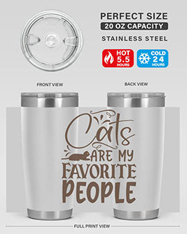 Cats Are My Favorite People Style 7#- cat- Tumbler