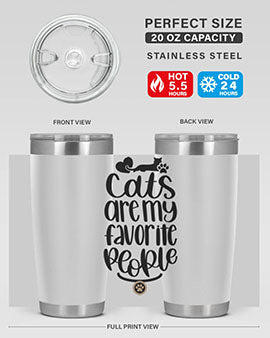 Cats Are My Favorite People Style 89#- cat- Tumbler