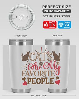 Cats Are My Favorite People Style 8#- cat- Tumbler