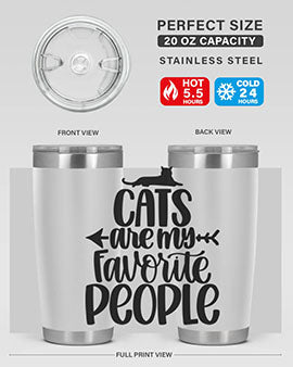 Cats Are My Favorite People Style 90#- cat- Tumbler
