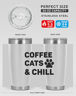 Coffee Cat Style 41#- cat- Tumbler