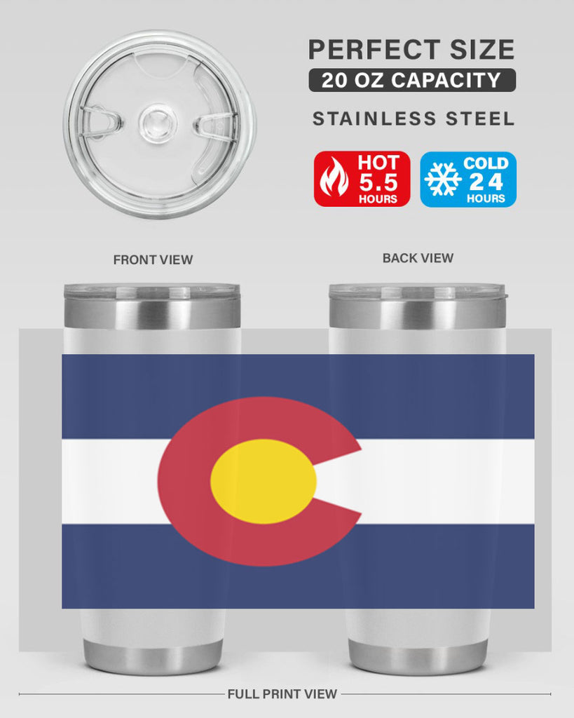 Colorado 46#- Us Flags- Tumbler